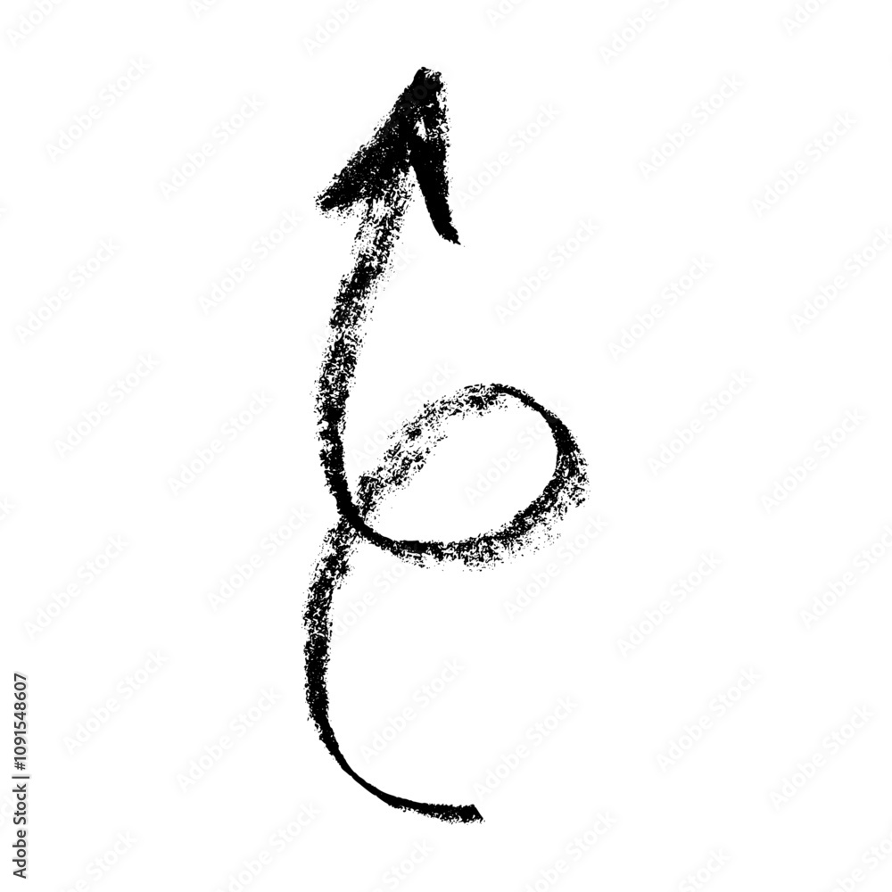 Aufkleber doodle emphasis arrow icon set. design quirky twist zigzag line, spring coil, curve wave. flat vecto
