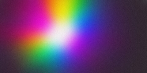 Colorful abstract background shining with bright center and noise texture effect