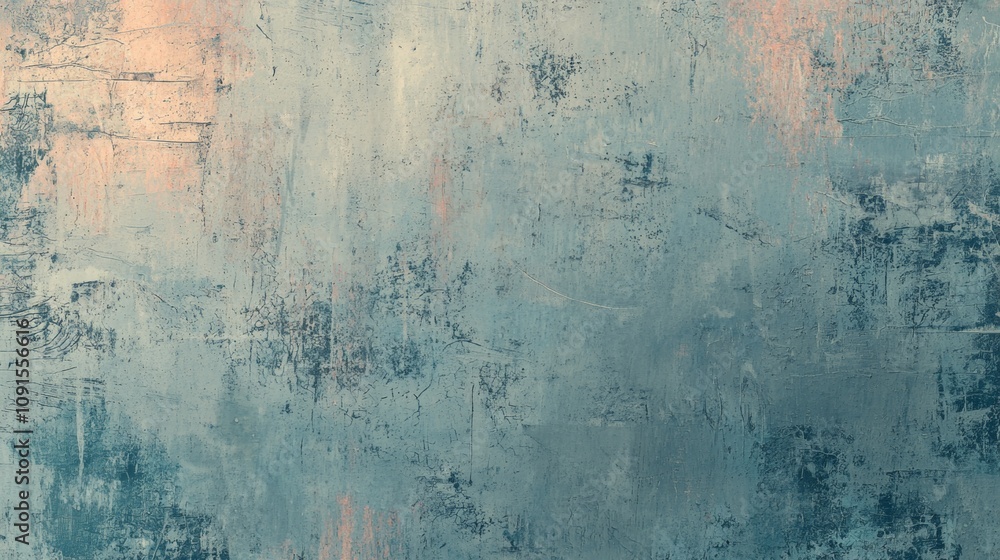 Poster abstract textured background featuring a blend of light blue and orange brushstrokes, creating a uni