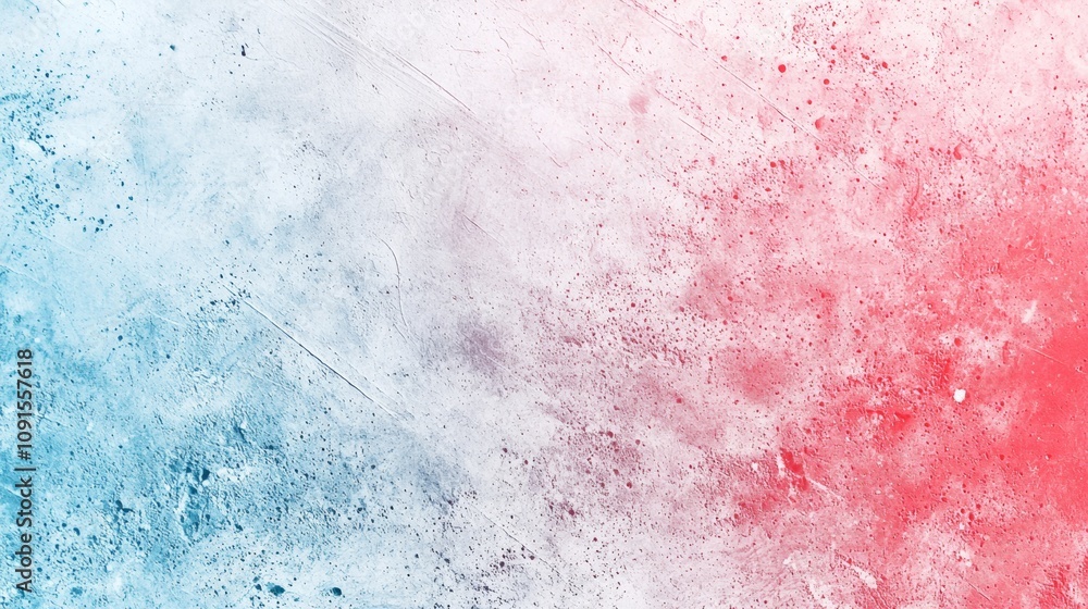 Aufkleber abstract concrete wall background texture featuring a vibrant gradient of blue and red, creating a v