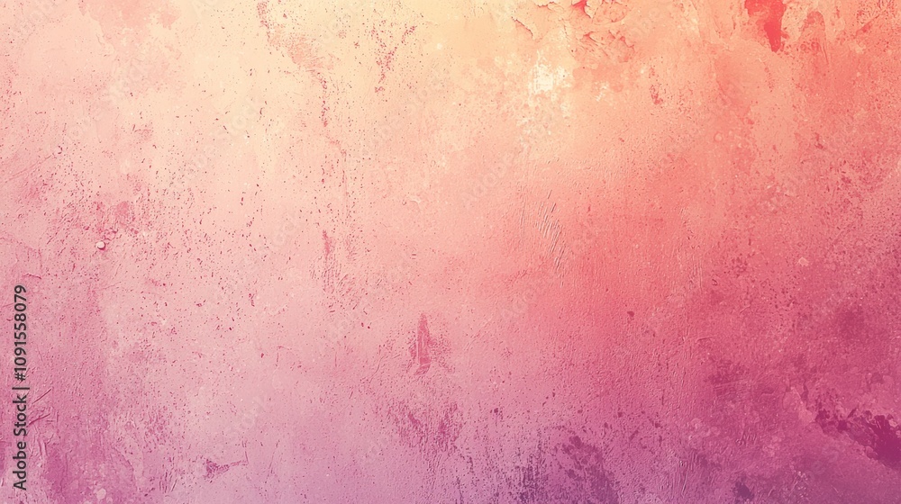 Poster pink and orange gradient blending seamlessly on a textured wall, creating an abstract backdrop with 