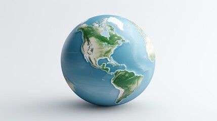 Fototapeta premium earth on a white background. 