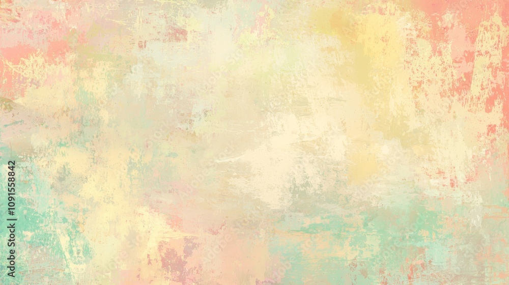 Aufkleber artistic pastel-colored abstract background showcasing brush strokes and textured effects, creating 