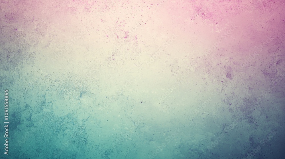 Poster beautiful pink and teal grunge background displaying a concrete texture with plenty of space for you
