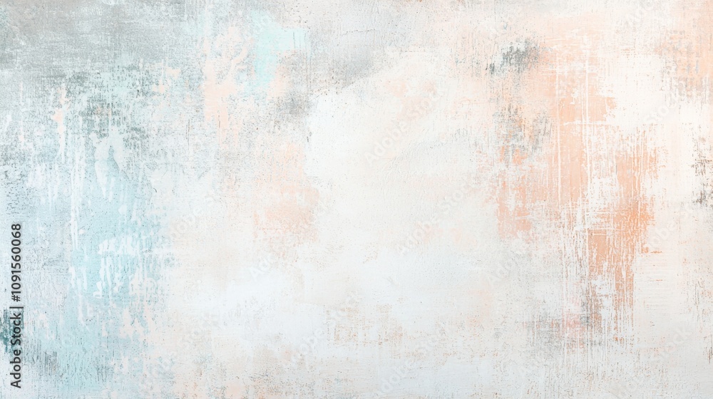 Poster soft pastel colors blend seamlessly on a textured canvas, creating an abstract painting background w