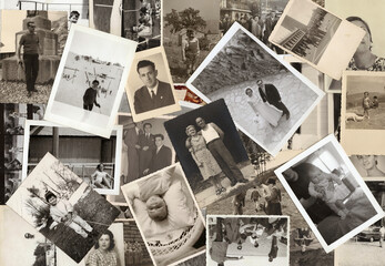 COLLAGE OF OLD PHOTOS