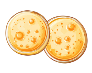 two glasses of orange liquid