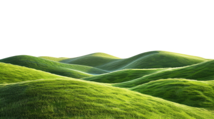 Photograph of mountains and hills on a white background