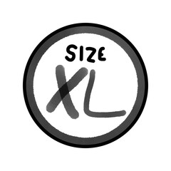 Size XL no smoking sign