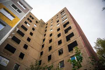Fototapeta premium Abandoned building in leipzig, germany.