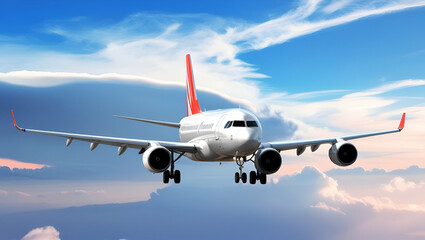 Obraz premium World Civil Aviation Day, An Airplane Flying, Generative Ai