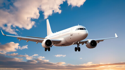 Obraz premium World Civil Aviation Day, An Airplane Flying, Generative Ai