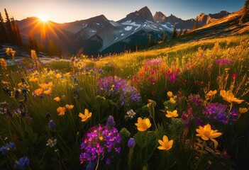Fototapeta premium stunning visuals vibrant nature transformations exhibiting environmental changes through vivid colors diverse landscapes, agriculture, aesthetics