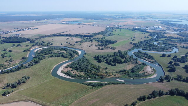 Die M&auml;anderb&ouml;gen der Mulde bei Eilenburg