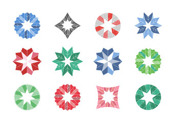 カラフルなクリスマス模様
