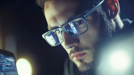 Expert Analyzing Malware Code in a Tech Environment