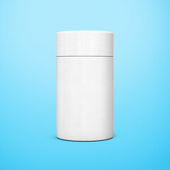 A Sleek White Matte Cylindrical Container Box For Product Packaging Concept 3d Illustration