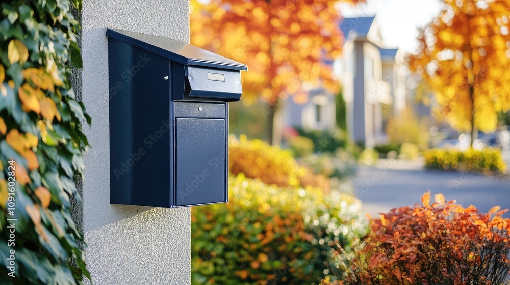 Poster ensure the parcel box appears sealed securely with no visible damage or defects, maintaining a profe