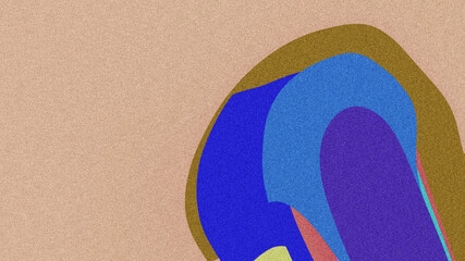 Colorful Gradient Background Enhanced by Grainy Noise Texture &ndash; Smooth Fluid Shapes for a Futuristic Poster Design with a Unique and Modern Visual Appeal