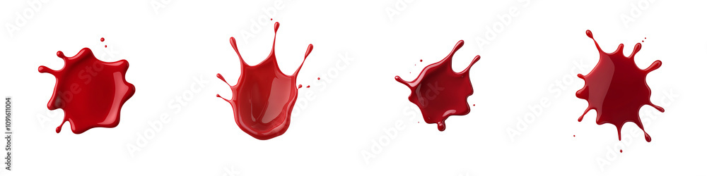 Poster vibrant red blood paint splashes and drips create a dynamic and artistic visual effect, perfect for 