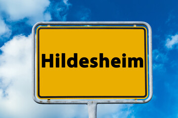 Ortsschild Hildesheim