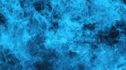 Obraz premium Abstract Blue Smoke Swirling Mist Fluid Fantasy Dark Background High Resolution Image