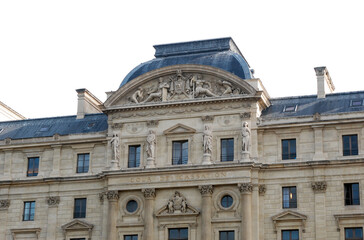 Obraz premium Famous building in Paris, the capital of France, the Court of Cassation. Photo of ancient architecture in Europe.