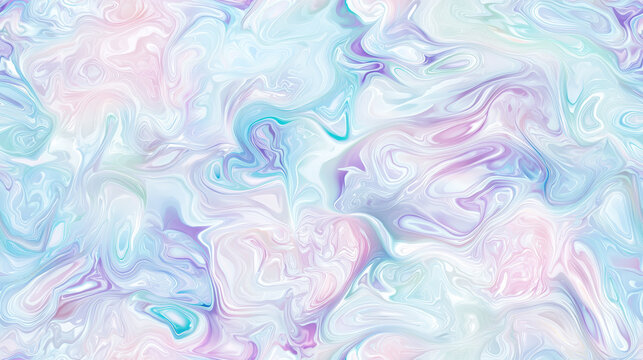 A colorful swirl of blue, pink and purple with a white background