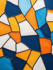 Fototapeta premium Vibrant stained glass mosaic texture