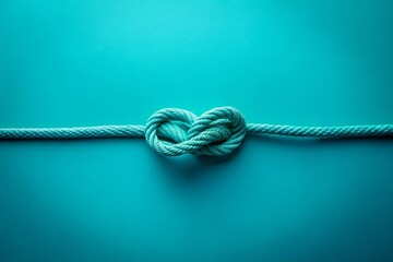 Obraz premium Embracing Simplicity: A Captivating Photograph of a Single Knot with Imperfections Against a Vibrant Background, Symbolizing Connection and Uniqueness