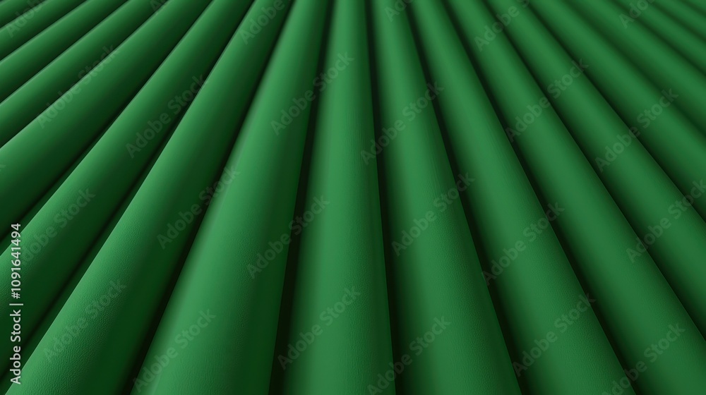 Poster abstract green fabric texture background design drape material 3d render