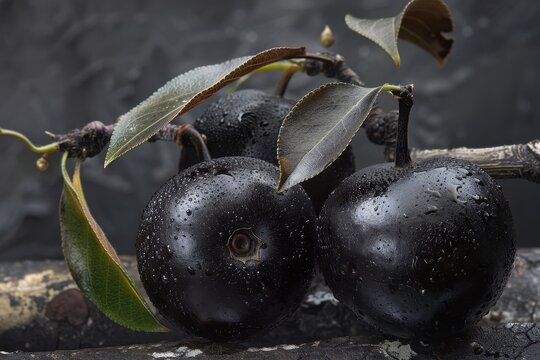 Ryukyu ebony fruit from Diospyros ferrea