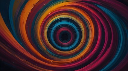 Fototapeta premium swirl of colors with a dynamic blend of rainbow paintings