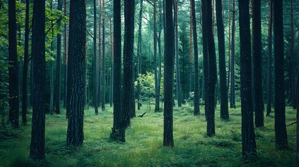 Obraz premium a cool forest