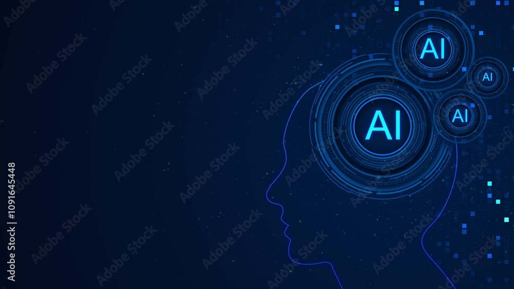 Aufkleber ai machine learning technology information to various systems, concepts, management, digital transfo