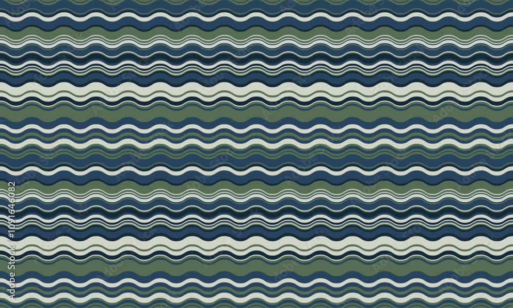 Poster abstract background with wavy stripes in vibrant colors, creating a rippled, liquid effect. smooth c