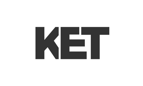 KET logo design template with strong and modern bold text. Initial based vector logotype featuring simple and minimal typography. Trendy company identity.