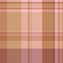 Seamless plaid textile of vector fabric check with a background pattern texture tartan.
