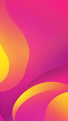 Magenta, yellow vertical Geometric Abstract Design with Neon Glow, Grainy Texture, and Smooth Color Transitions