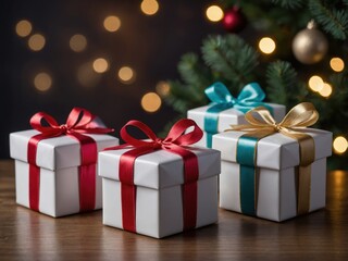 Obraz premium gift box with ribbon