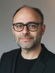 Obraz premium Indian corporate leader manager leading virtual business team work meeting, diverse workers group conference online remote video call. Over shoulder videoconference on laptop screen view