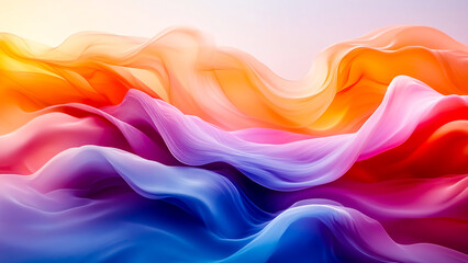 A layered pastel abstract design with soft gradients, subtle details, and smooth transitions, creating a calming and serene atmosphere.