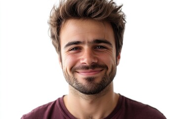 Obraz premium close up portrait of young smiling handsome guy