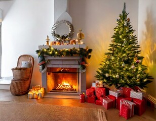 Obraz premium cadeaux sous le sapin