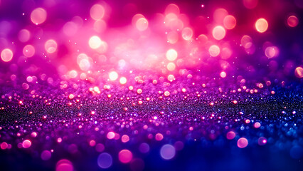 A cosmic abstract inspired by galaxies, blending vivid purples, blues, and pinks with starry elements and sharp glowing details.