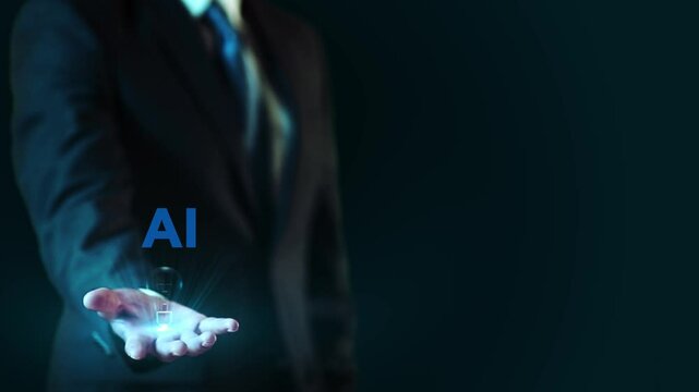 Traditional business innovation practices cutting edge technology concept of artificial intelligence AI integration enterprises, driven solutions, evolving role of AI management business technology 4K