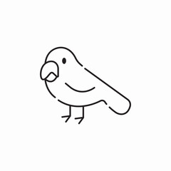 bird animal icon sign vector