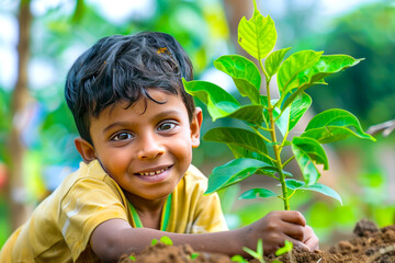 A little Indian boy's acts of sharing make a big impact on his community, from planting trees to organizing neighborhood clean-ups, his love for the environment inspiring others to join his cause.