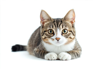 Obraz premium Cute Cat Gazing out of the Window With Curiosity on a Bright Day