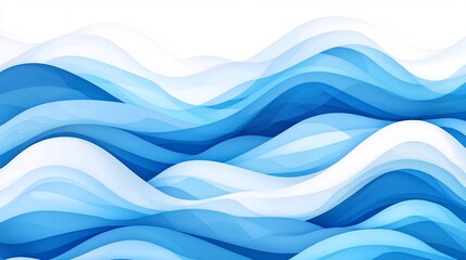 Fototapeta premium Abstract blue wave background
